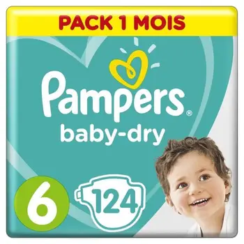 

PAMPERS Baby Dry Size 6-from 15 kg - 124 diapers-package format 1 month