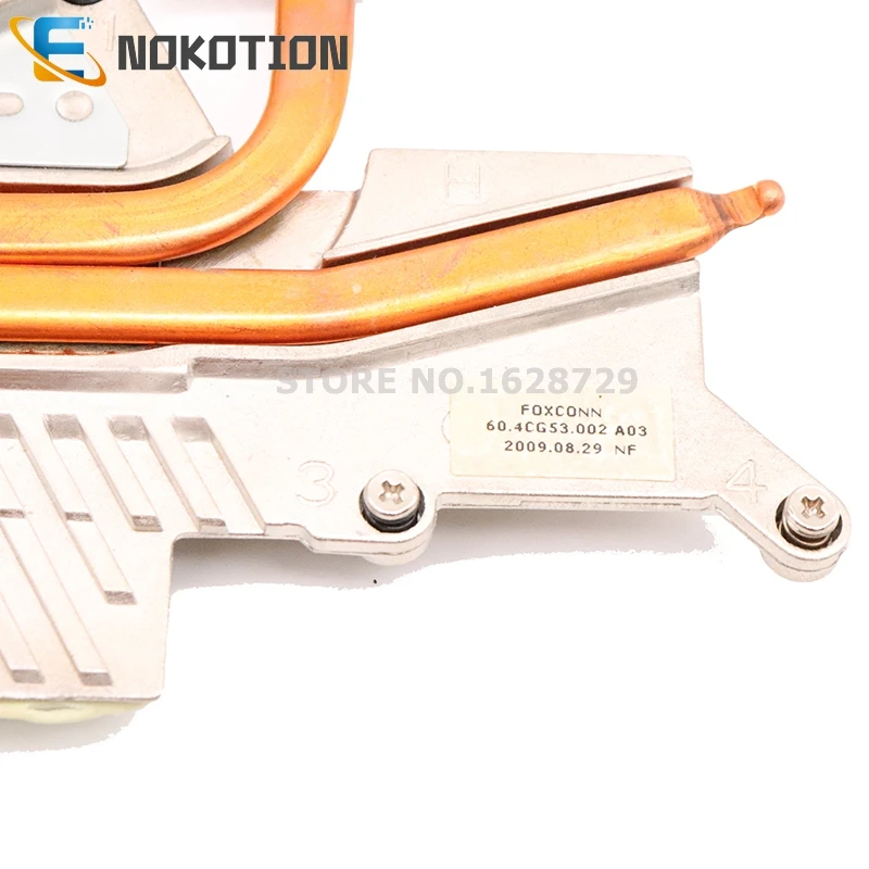 NOKOTION 60.4CG53.002 для acer aspire 5738 5738ZG процессор GPU Охлаждающий радиатор с вентилятором полный тест
