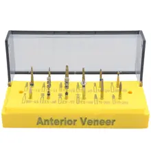 1 комплект(12 шт.) стоматологический передний шпон Стоматологические Алмазные Боры Набор сверл стоматологические боры стоматологи профессиональные