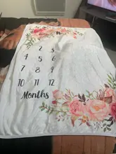 Manta para bebés, atrezos para fotografía de bebés, 12 meses de utilería de fondo para fotografía