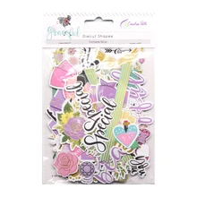 Креативный путь 126 шт напечатанные бумажные Diecuts украшения Ephemera формы Фольга Дизайн скрапбукинга украшения для карт журнал Креативный путь 126 шт напечатанные бумажные Diecuts украшения Ephemera формы Фольга Дизайн скрапбукинга украшения для карт журнал