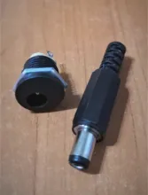 Enchufes macho de plástico de 5,5x2,1mm, 12V, 3A, DC022, hembra, enchufe de montaje de Panel Jack de 5,5x2,1mm, conectores de alimentación CC, suministros eléctricos