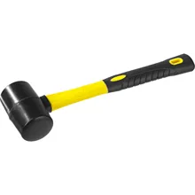 Киянка резиновая черная с фиберглассовой ручкой STAYER 230 г 2054-40