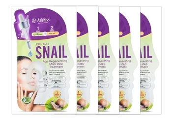 

Аssiakiss multistep омолаживающая program with snail extract, 5 PCs.