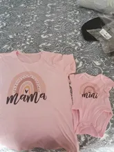 Conjunto de ropa de arcoíris para mamás y bebés, ropa de arcoíris, regalo para mamás y yo, bonito y Neutral, familia