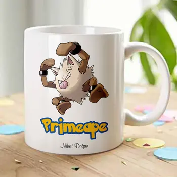 

Personalized Pokemon Primeape White Mug Cup