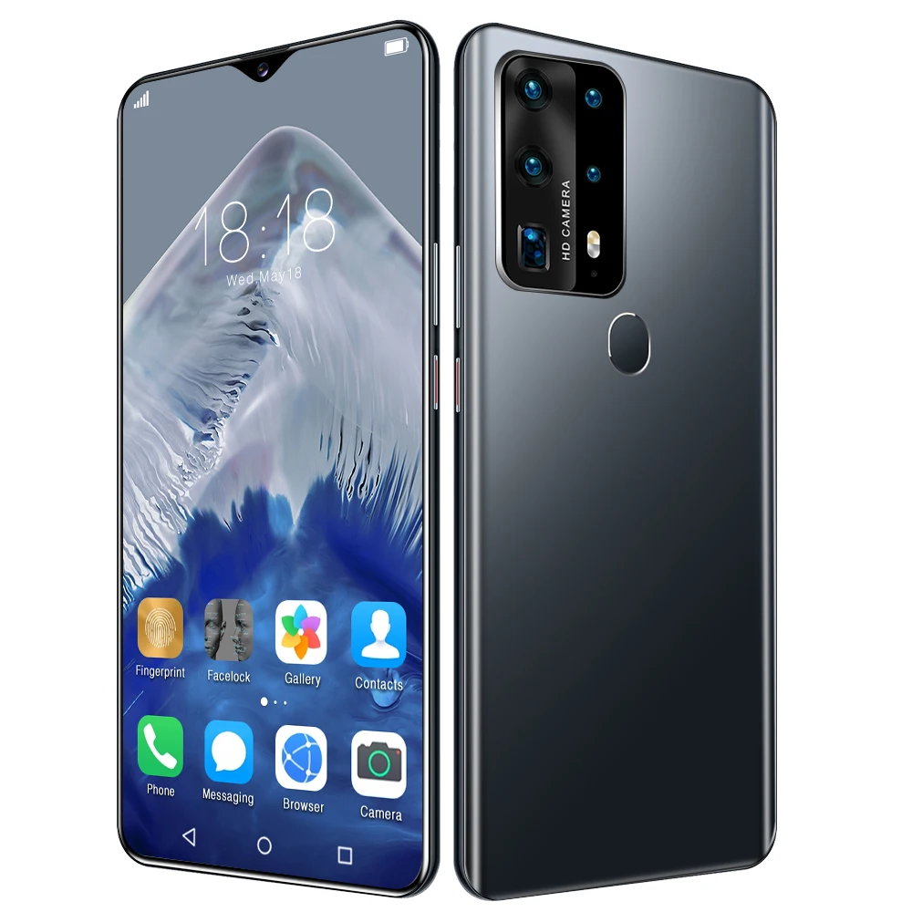 US $114.70 P40 Plus 68 Inch Android Smart Phone Global 5G LET Cellphones 12GB 512GB 10Core 1832MP Face ID MTK6889 Dual SIM Mobile Phone
