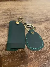 Keychain-Pouch Genuine-Leather Key-Bag Mini-Key Fashion Package Waist-Hanging Creative