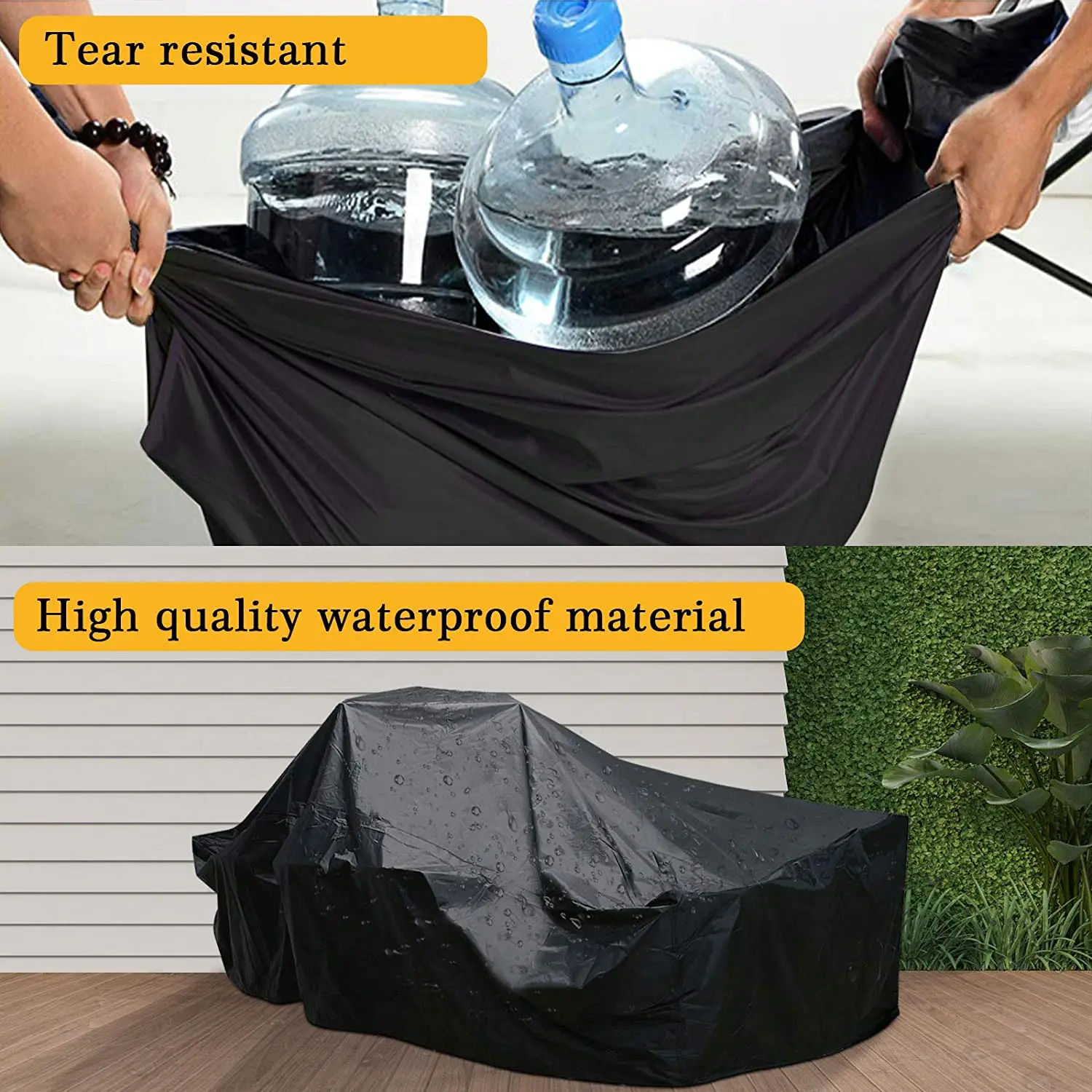 Outdoor Garden Furniture Covers for All Weathers 600D Oxford for Patio Rattan Table Chair Sofa Waterproof Dust 125x63x74 cm 4