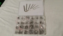 382/667 Uds hexagonal zócalo cono punto tornillo kit de surtido de M2 M2.5 M3 M4 M5 M6 M8 de acero inoxidable tornillo con llave hexagonal