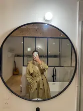 Gabardina larga X holgada de estilo coreano para mujer, abrigo de doble botonadura con cinturón, manto de dama, rompevientos, prendas de vestir de primavera y otoño, color gris