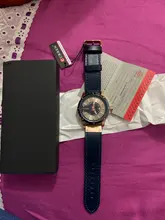 CURREN-Reloj de pulsera de cuero de moda para hombre, cronógrafo de cuarzo, luminoso, elegante