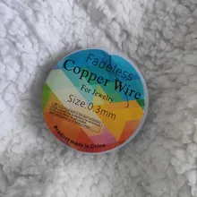 Colorfast de alambre de cobre alambre para collar de pulsera joyas DIY accesorios/0,2/0,25/0,3/0,5/0,6/0,7/1,0mm arte rebordear Alambre de HK018