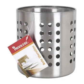 

Pot for Kitchen Utensils Privilege Stainless steel Circular (12 X 12 x 13 cm)