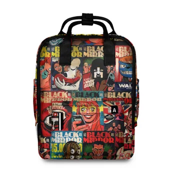 

Women's backpack 3D Black Mirror