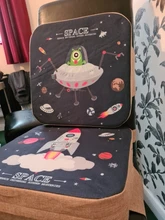 JXM-cojín elevador para silla de comedor de bebé, cojín para asiento de silla con dibujos animados para niños, elevación de silla de paseo