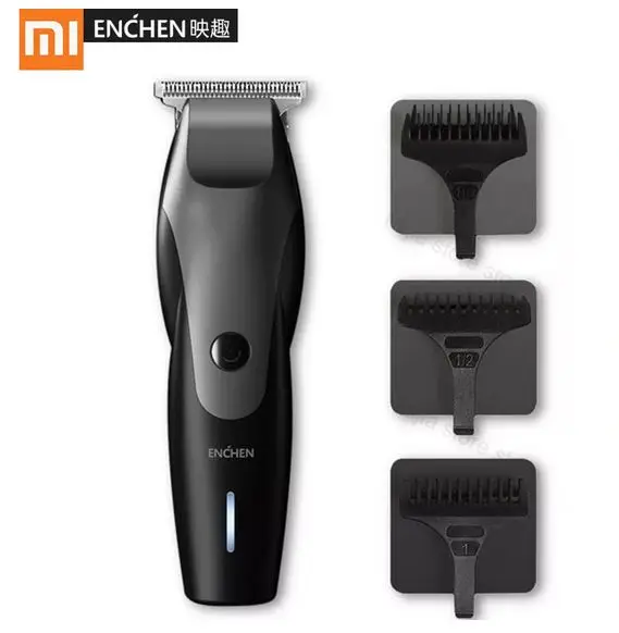 Новинка XIAOMI ENCHEN Hummingbird электрическая машинка для стрижки волос 10 Вт зарядка через usb 110-240 в низкий уровень шума триммер для волос с 3 расческа для волос человек