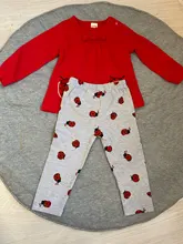 Conjunto de ropa de algodón para recién nacido, camiseta de manga corta con estampado de letras, pantalones informales, trajes para niños pequeños