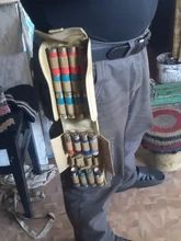 Bolsa de carcasa de munición táctica, 25 balas, calibre 12, riñonera Molle, soporte para pistola de tiro, Cartucho para Rifle, accesorios de caza