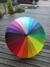 2020 de moda 24K Arco Iris paraguas a prueba de viento de los hombres de cuero paraguas Samurai mujeres paraguas
