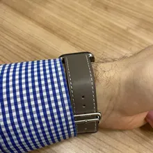 Correa de cuero genuino para Apple Watch, correa de reloj para Apple Watch 6 5 4 3 2 1 SE, 44mm 40mm 42mm 38mm para iWatch