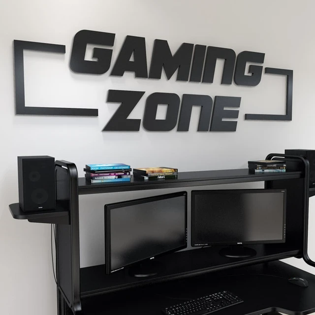 Gamer room decor | Gaming Zone | Gamer Room Sign | Gamer Decor ...