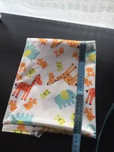 1-4M impreso de tela para bebé pañal de tela reutilizable bolsa libre de BPA tela impermeable PUL bebé Nack bolsa