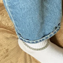 Tobillera de playa de acero inoxidable para hombre y mujer, accesorios de verano, pulsera de tobillo, cadena de pierna, joyería para pie, regalo