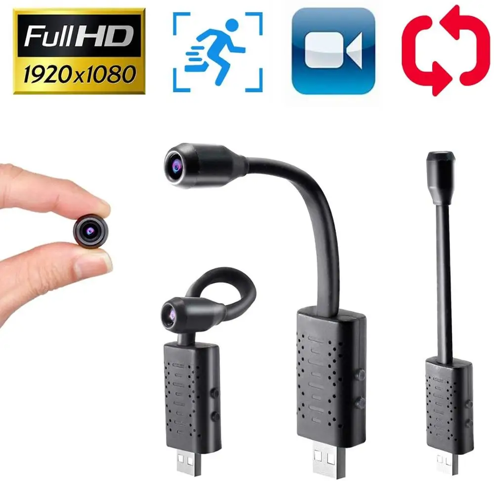 Working 24Hrs 1080P USB Mini Camera Video Recorder Digital Micro Camcorder sport DV with Motion Detection Support Hidden TF Card |