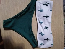 Swimsuit Micro Bikini Push-Up HOHL Beach-Bathers Women Biquini Cactus-Print Sexy