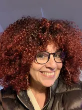 Pelucas Afro rizadas de pelo corto con flequillo para mujeres negras, cabello sintético africano sin pegamento, Cosplay, Lizzy de alta temperatura