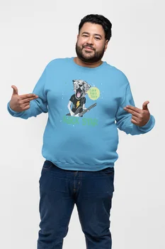 

Angemiel Wear Rockstar Tiger Blue Men 'S Sweatshirt