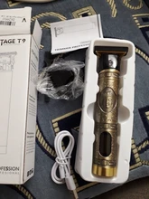 Caja de batería recargable LCD cabello hombres peluquero maquinilla para cortar el pelo Máquina para cortar cabello de Trimmer tijeras Cortadoras de barba