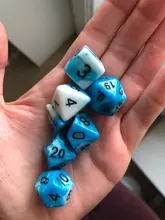 Mixed Dice Board-Game-Accessories Games Dnd-Board Polyhedral-Color 7pcs/Set for RPG