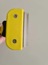 S M LYellow-cepillos de pelo para mascotas, para perro, gato, Animal PEQUEÑO, peine de aseo, cosquillas, cepillo de limpieza de piel, cortadora de pelo, herramientas Furmines