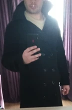 Gabardina larga de marca de moda para hombre, abrigo de Color sólido de autocultivo de alta calidad, doble botonadura, otoño