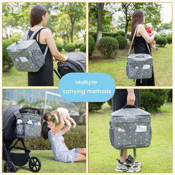 Baby Diaper Bags For Maternity Backpack Large Capacity Bags Organizer Baby Stroller Bag Mummy Wet Nappy Bag For Mom Care 6
