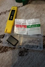 Bolígrafo LCD digital medidor del pH cuya precisión es 0,1, calibrador automático para agua, vino, orina, piscina y acuario