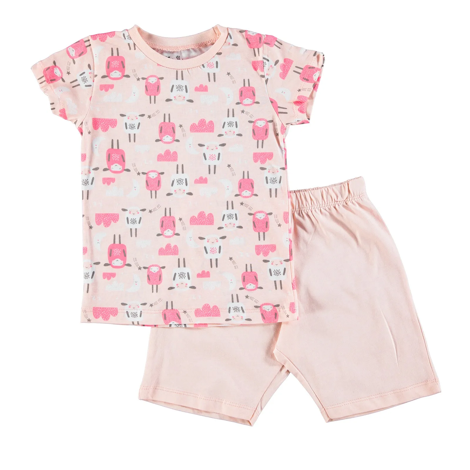 

ebebek For My Baby Sheep Feature Printed Short Sleeve Girl Pyjamas
