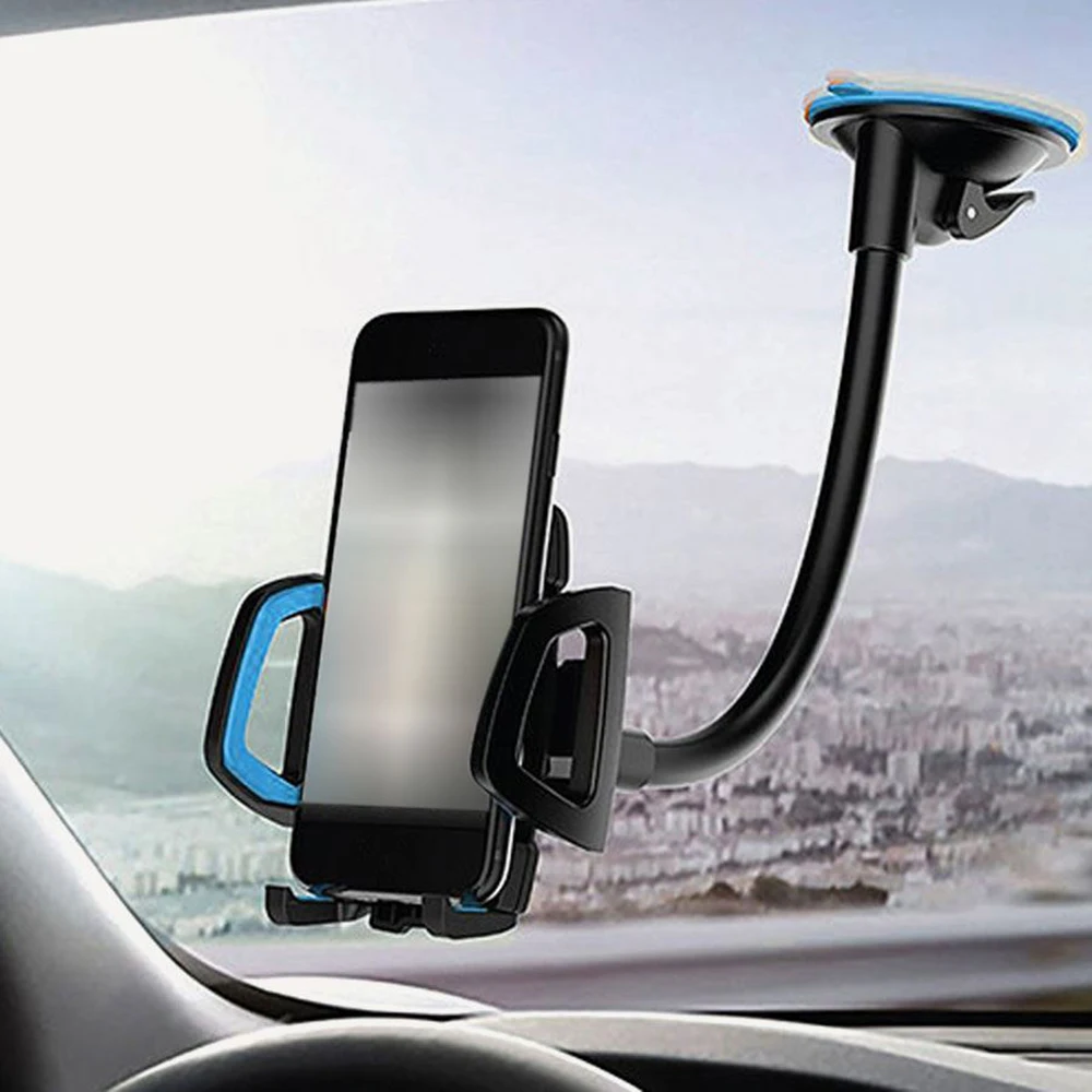 2021 New Windshield Sucker Car Phone Holder For S-Link SL-AT12 Universal Auto Mount Mobile Suction Locking Adjustable Cozy Stand |