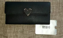 Carteras largas de lujo con corazón de amor para mujer, tarjetero, cartera de mano para teléfono