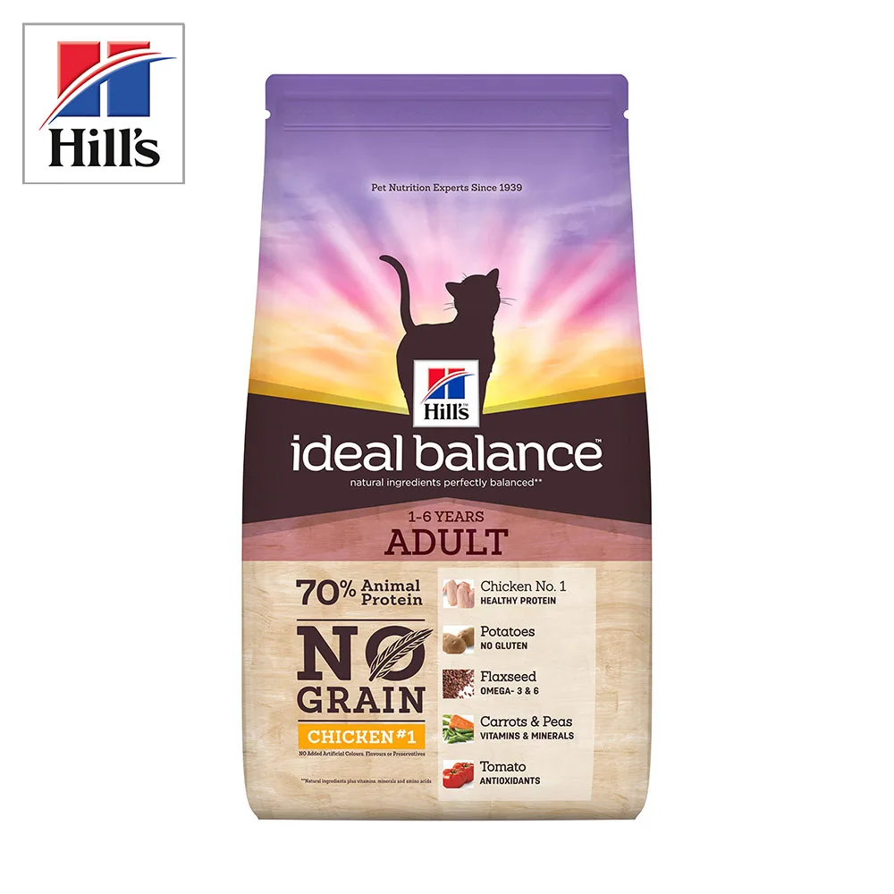 Hill's Ideal Balance No Grain натуральный беззерновой сухой корм для кошек с кур