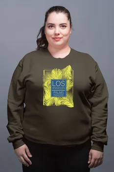 

Angemiel Wear Los Angeles Palm Paradise Green Women Sweatshirts