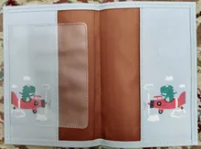 Moda lindo gato y pato animales de dibujos animados cubierta de pasaporte hombres mujeres de cuero PU viaje pasaporte titular de la tarjeta de identificación 14,5*10 cm