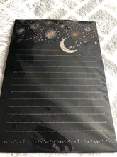 Letras de papel tipo europeo Vintage, alta gama, bronce, Luna estrellada, bendición, carta con sobre, papel de escritura, papelería de oficina