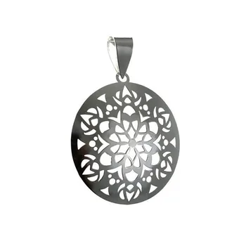 

Pendant 925 Sterling silver m 35mm. Mandala openwork flower [AC0357]