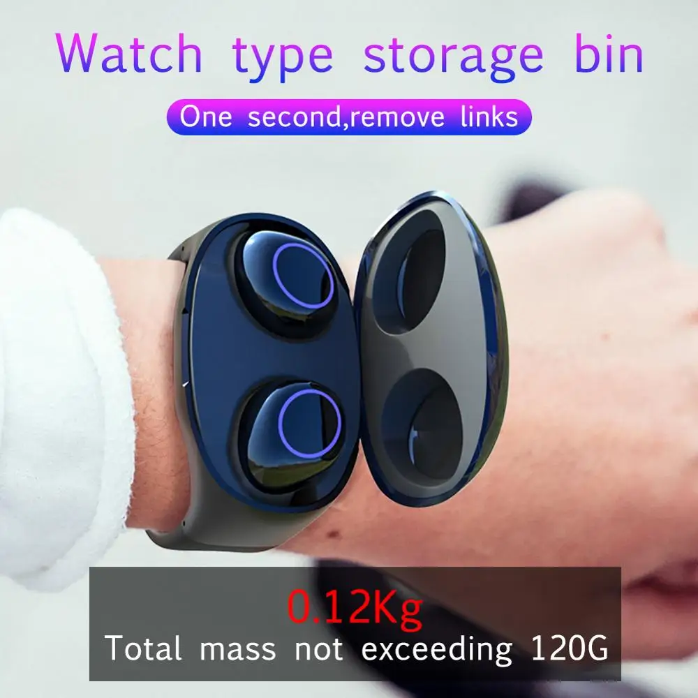 HM50 тип запястья бинауральная TWS Беспроводная Bluetooth 5 0 гарнитура Мини Смарт bluetooth