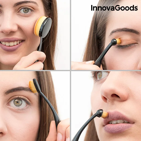 Набор овальных кистей для макияжа InnovaGoods(11 шт