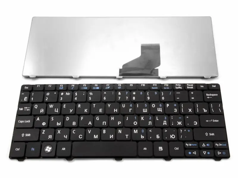 Клавиатура для ноутбука ACER Aspire One 521 522 532 532H AO532H D255 D257 D260 D270 Happy 2 eMachines 350 355 (PK130E91A04 V1111