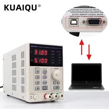 

KORAD 30V 5A High Precision Programmable Linear Adjustable Laboratory DC Power Supply KA3005P Digital RS232 USB Interface 30V10A
